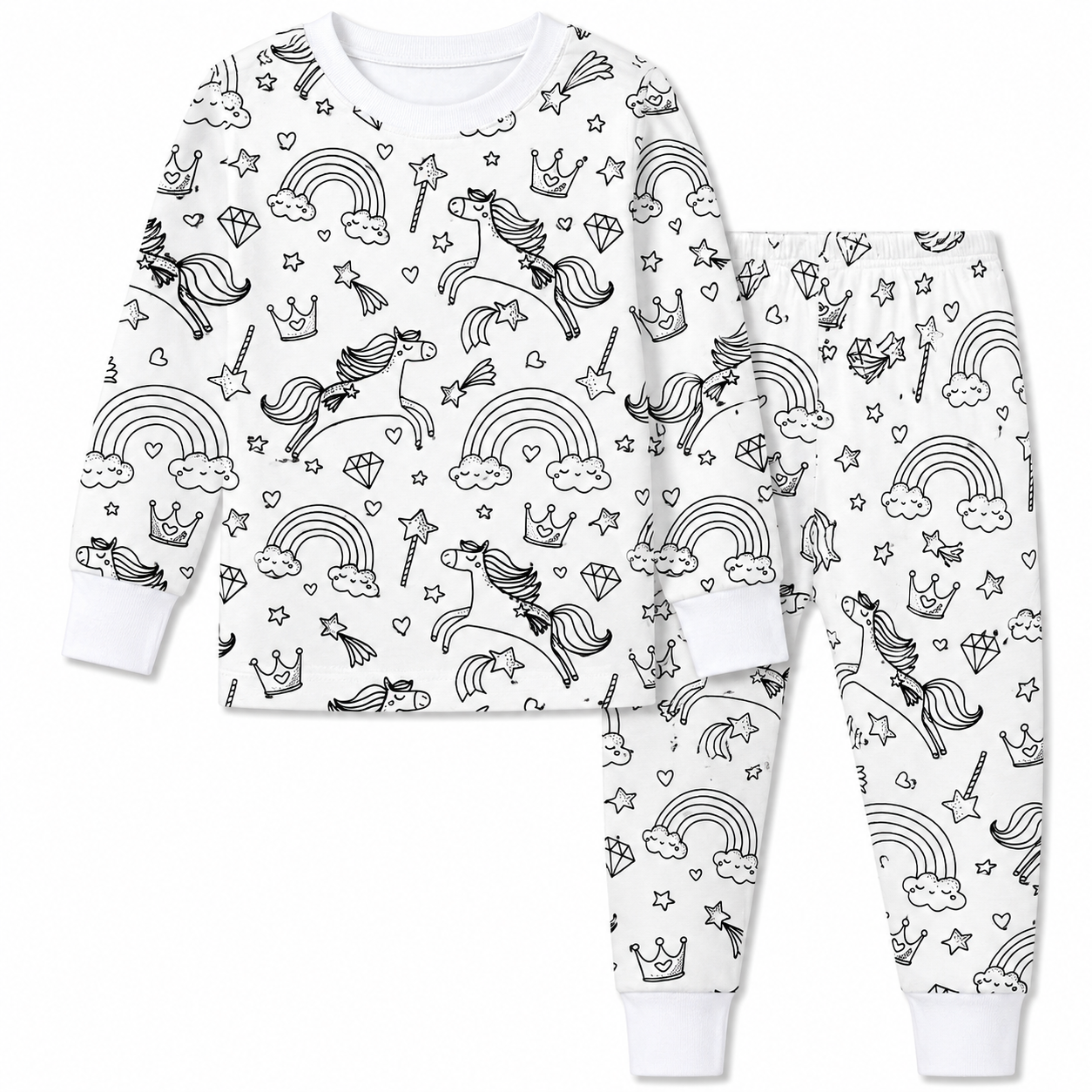 Color-Me Cozy Girls’ Pajama Set