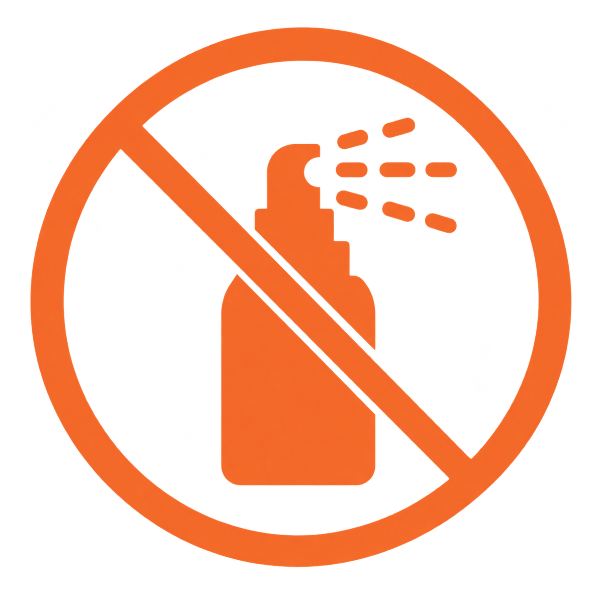 No sprays or chemicals